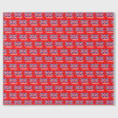 Union Jack Wrapping Paper, Britse vlag, UK Red Cadeaupapier (Vlak)