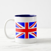 Union Jacklargezazzle Tweekleurige Koffiemok (Links)
