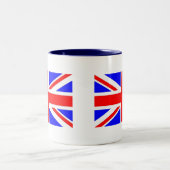 Union Jacklargezazzle Tweekleurige Koffiemok (Center)