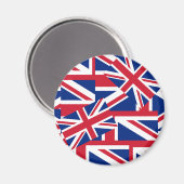 Union Jacks Galore Magneet (Voorkant / Achterkant)