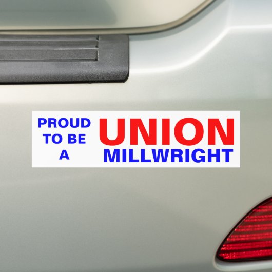 UNION MILLWRIGHT BUMPERSTICKER (Op auto)