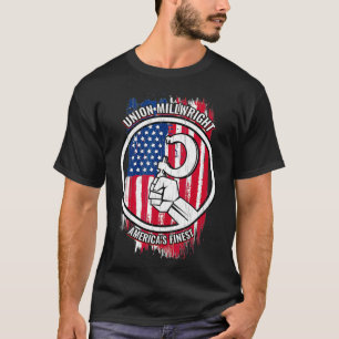 Union Millwright Tshirt American Mannen Gifts for
