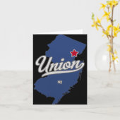 Union New Jersey Nj Map  Kaart (Gele Bloem)