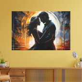 Union of Hearts Canvas Afdruk (Insitu (Woonkamer))