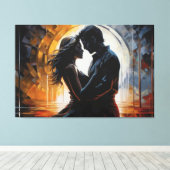 Union of Hearts Canvas Afdruk (Insitu (Houten vloer))