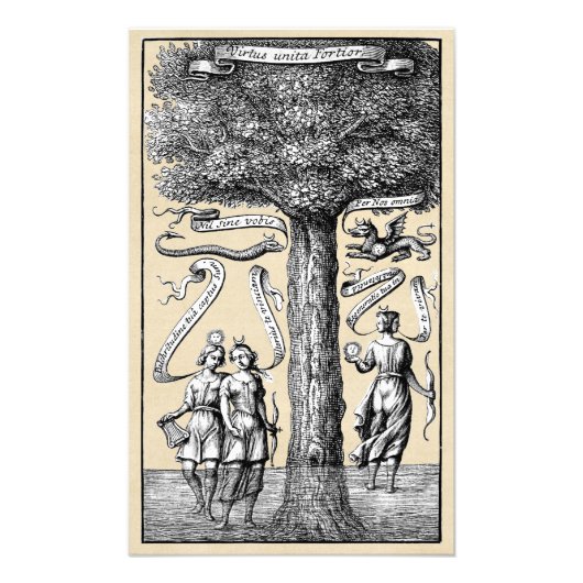 Union of Opposites in Medieval Alchemy Foto Afdruk (Voorkant)