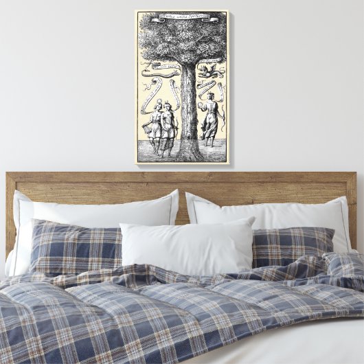 Union of Opposites Symbolische Alchemy Canvas Afdruk (Insitu (Slaapkamer))