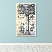 Union of Opposites Symbolische Alchemy Canvas Afdruk (Insitu (Houten vloer))