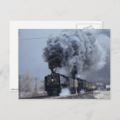 Union Pacific, No. 844 en No. 3985, vertrekkend Wi Briefkaart (Voorkant / Achterkant)