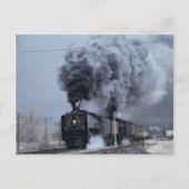Union Pacific, No. 844 en No. 3985, vertrekkend Wi Briefkaart (Voorkant)