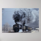 Union Pacific, No. 844 en No. 3985, vertrekkend Wi Poster (Voorkant)