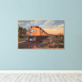 Union Pacific Railroad "City of Los Angeles" Canvas Afdruk (Insitu (Houten vloer))