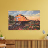 Union Pacific Railroad "City of Los Angeles" Canvas Afdruk (Insitu (Woonkamer))