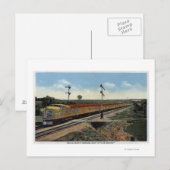 Union Pacific Streamliner "City of Denver" Briefkaart (Voorkant / Achterkant)