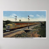 Union Pacific Streamliner "City of Denver" Poster (Voorkant)