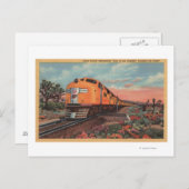 Union Pacific Train, City of L.A. Briefkaart (Voorkant / Achterkant)
