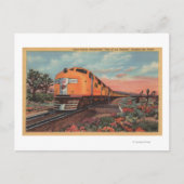 Union Pacific Train, City of L.A. Briefkaart (Voorkant)