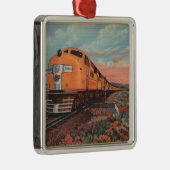 Union Pacific Train, City of L.A. Metalen Ornament (Rechts)