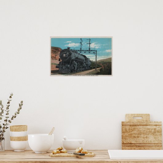 Union Pacific Train, Echo Canyon, UtahUtah Poster (Keuken)
