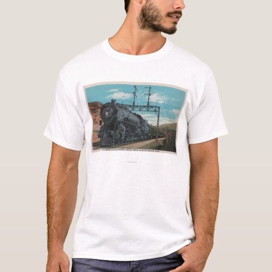 Union Pacific Train, Echo Canyon, UtahUtah T-shirt (Voorkant)