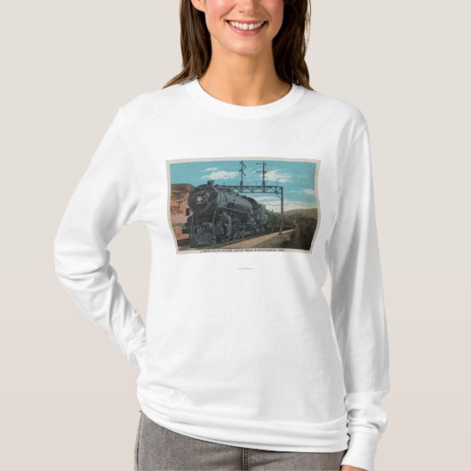Union Pacific Train, Echo Canyon, UtahUtah T-shirt (Voorkant)