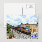 Union Pacific Yellow Train Engine Briefkaart (Voorkant / Achterkant)