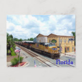 Union Pacific Yellow Train Engine Briefkaart (Voorkant)