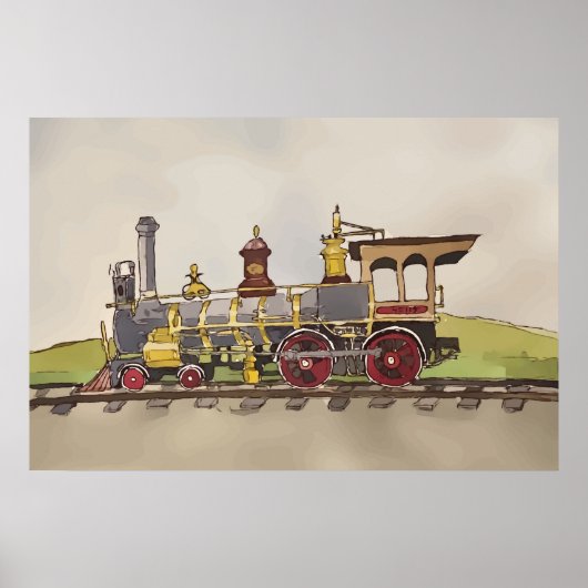Union Pacific's No. 119 bij Promontory Summit Poster (Voorkant)