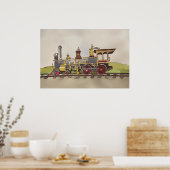 Union Pacific's No. 119 bij Promontory Summit Poster (Keuken)