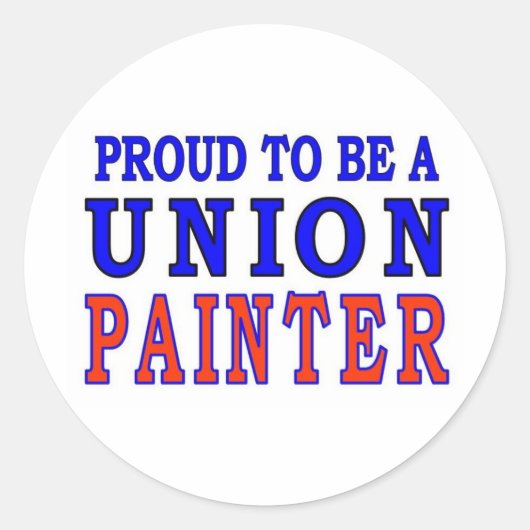 UNION PAINTER RONDE STICKER (Voorkant)