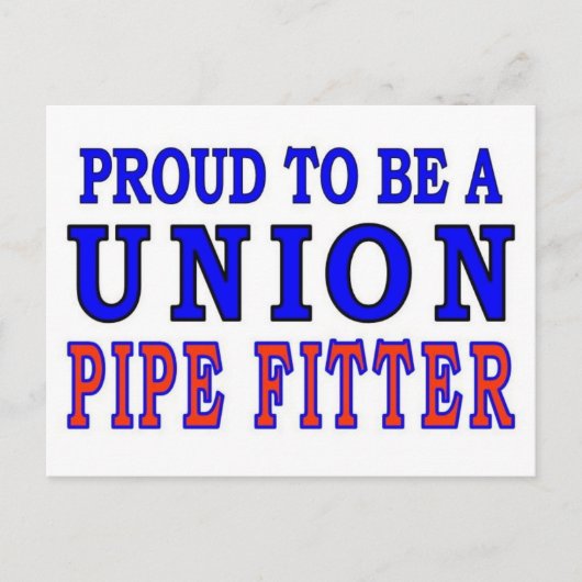 UNION PIPE FITTER BRIEFKAART (Voorkant)