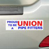 UNION PIPE FITTER BUMPERSTICKER (Op auto)