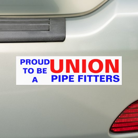 UNION PIPE FITTER BUMPERSTICKER (Op auto)