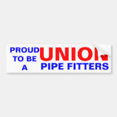 UNION PIPE FITTER BUMPERSTICKER (Voorkant)