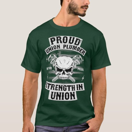 Union Plumber Union Pride Pipefitter T T-shirt (Voorkant)