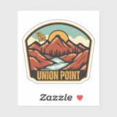 Union Point, Georgië Sticker (Vel)