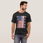 Union Proud Amerikaanse vlag Operating Engineer T- T-shirt (Voorkant volledig)