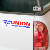 UNION SHOP STEWARD BUMPERSTICKER (Op Truck)