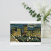 Union Square by Night, San Francisco, Cal. ~ 1910 Briefkaart (Staand voorkant)