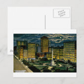 Union Square by Night, San Francisco, Cal. ~ 1910 Briefkaart (Voorkant / Achterkant)