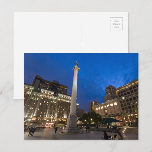 Union Square Downtown San Francisco Briefkaart (Voorkant / Achterkant)