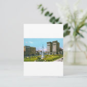 Union Square en St. Francis Hotel Briefkaart (Staand voorkant)