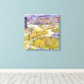 Union Square in de lente door Frederick Childe Has Canvas Afdruk (Insitu (Houten vloer))