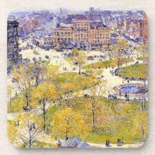 Union Square in de lente door Frederick Childe Has Drankjes Onderzetter