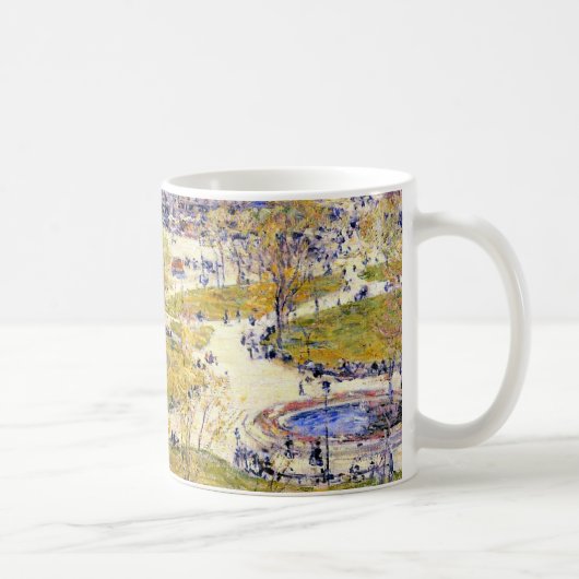 Union Square in de lente door Frederick Childe Has Koffiemok (Rechts)