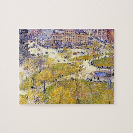 Union Square in de lente door Frederick Childe Has Legpuzzel (Horizontaal)