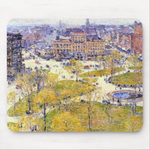 Union Square in de lente door Frederick Childe Has Muismat