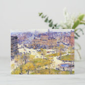 Union Square in Spring door Frederick Childe Hassa (Staand voorkant)