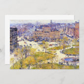 Union Square in Spring door Frederick Childe Hassa (Voorkant / Achterkant)