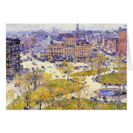 Union Square in Spring door Frederick Childe Hassa (Voorkant Horizontaal)